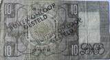 Nederland tien gulden 1934 met buiten omloop stempel VF-