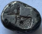 Asia Minor (Paphlagonia Sinope) Ar drachm ND (480-450 BC) with testcut VF