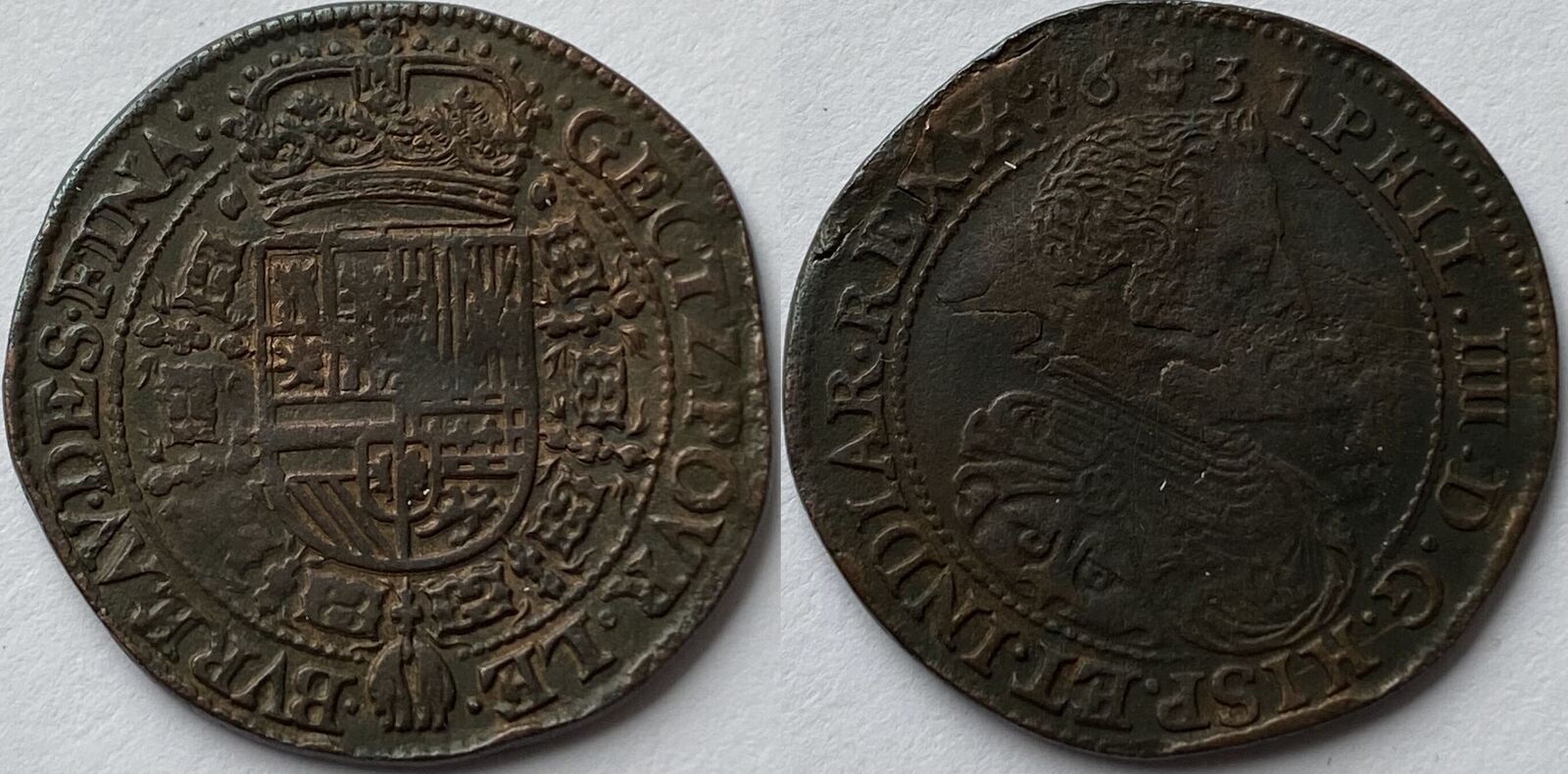 Zuidelijke Nederlanden (Antwerpen) rekenpenning 1637 VF- | MA-Shops