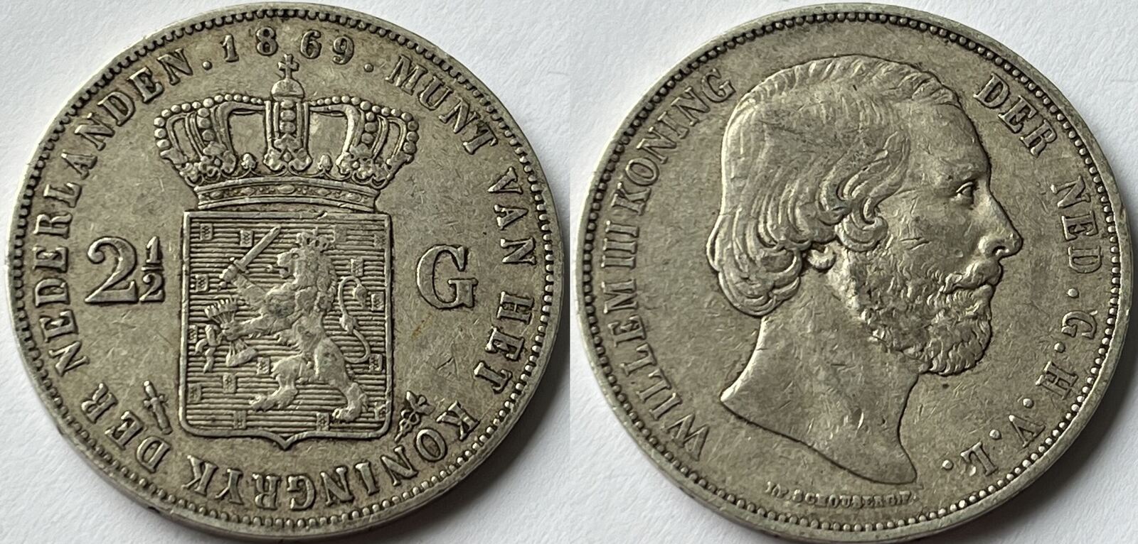Nederland 2 5 Gulden 1869 VF MA Shops nederland-2-5-gulden-1869-vf-ma-shops