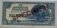 Nederland-Indië (Japanse bezetting) 1/2e gulden specimen -