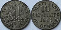 Swiss Cantons (Geneve) ten cents full original lustre! -