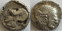Mysia Lampsakos trihemiobol nice archaic style -