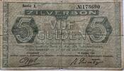 Nederland vijf gulden souvenir from the allied troops annotation -