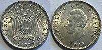 Ecuador 1/2e decimo with full original lustre -