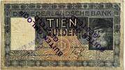 Nederland tien gulden met buiten omloop stempel -