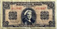 Nederland 2,5 gulden enkele kleine gaatjes -