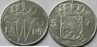 Nederland vijf cent very rare date in good condition! -