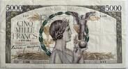 France 5000 franc usual pinholes -