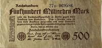 Germany 500 milliard mark -