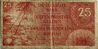 Nederlands-Indië 25 gulden schaars biljet -