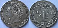 Great-Britain four pence cleaned -