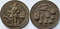 Great-Britain medal battle of Porto Bello with admiraal Vernon (attractive condition!) -