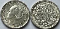 Nederland tien cent volle originele muntglans! -