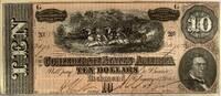 Confederated States ten dollar 1864 high quality AU 109.66 US$  +  173.14 US$ shipping