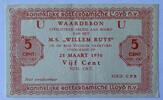 Nederland Vijf cent Ship money W.Ruys -