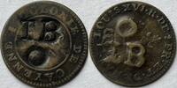 French Guyana two sous countermark TB (Trinidad and Tobago) -