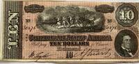 Confederated States ten dollar 1864 AU/UNC