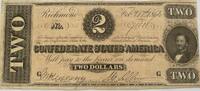 Confederated States two dollar 1864 VF