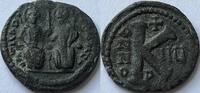 Byzantine Empire half follis Justinus II (565-578) Antioch -