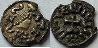 Frankische Rijk (Dorestad) tremissis pseudo Madelinus met een laag goudgehalte -