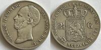 Nederland 2,5 gulden krasjes bij de kroon -