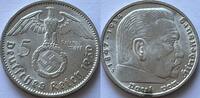Third Reich five mark superbe with a lot of original lustre -
