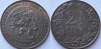 Nederland 2,5 cent superbe with original lustre -