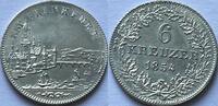 German States (Frankfurt) 6 kreuzer appealing beauty! -