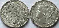 Nederland 25 cent some original lustre -