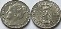 Nederland 1/2e gulden with a lot of original lustre -