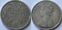 British-India rupee cleaned ans scratches -