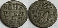 German States (Oldenburg) IIII pfennig original colour -