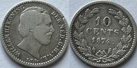 Nederland tien cent zeldzame variant met muntmeesterteken zwaard -