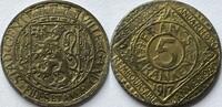 German occupation city of Gent five franc 1917 nice condition XF