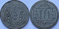Danzig ten pfennig 1920 high quality VZ 91.42 US$  +  173.59 US$ shipping