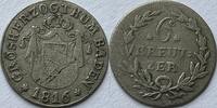 German States (Baden) 6 kreuzer 1816 SS- 155.92 元  ＋  38.98 元 运费