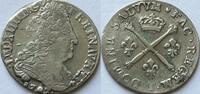 France 20 sol or 1/4e ecu 1707 Louis XIV (1643-1715) SS 265.48 US$  +  173.14 US$ shipping