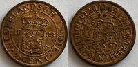 Nederlands-Indië 1/2e cent muntmeesterteken druiventros! -