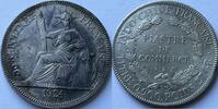 French Indo-China piaster cleaned -