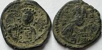 Byzantine Empire Ae follis Constantinople mint -