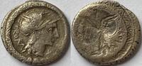 Roman Republic denarius L.Torguatus (incuse observe) -