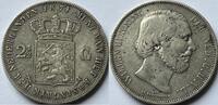 Nederland 2,5 gulden of rijksdaalder klaverblad -