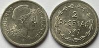 Spain (Euzkadi) two peseta with original lustre -