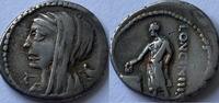 Roman Republic denarius L.Cassius Longinus (Kress auction 1964 lot 628) -