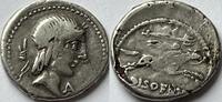 Roman Republic denarius L.Calpurnius Piso Frugi (fouree?) -