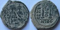 Byzantine Empire follis Justin II and Sophia 565-578 (Nicomedia) -