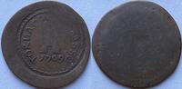Zuidelijke Nederlanden (Doornik) dubbele stuiver of twee sols siege coinage Maarschalk de toren-Surville (weak strike) -
