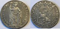 Noordelijke Nederlanden (Holland) twee gulden zeldzame munt in nette kwaliteit -
