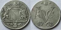 VOC Utrecht zilveren afslag duit very rare date, some scratches -